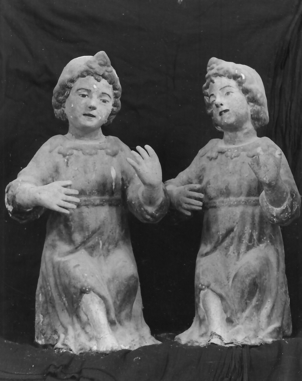 statuetta, coppia - bottega Italia meridionale (sec. XIX)