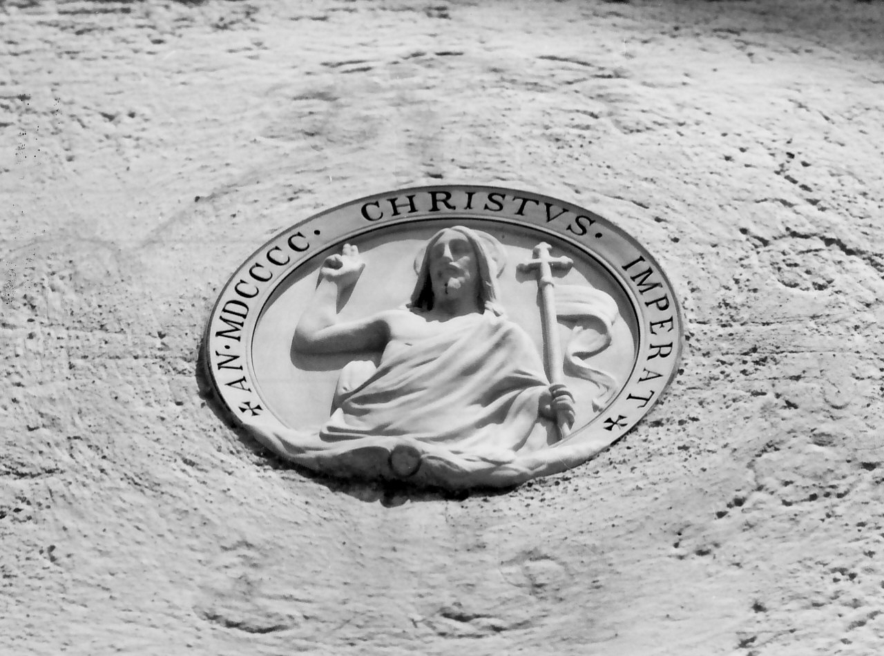 Cristo risorto (medaglione ornamentale, opera isolata) - bottega calabrese (sec. XX)