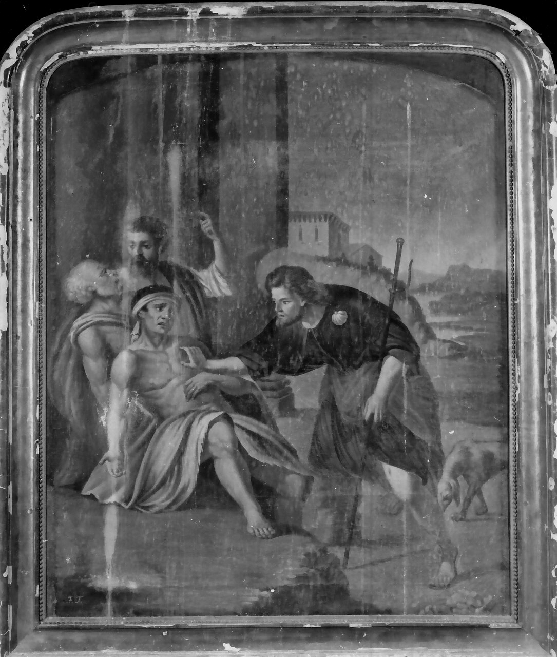 San Rocco (dipinto, opera isolata) - ambito calabrese (sec. XIX)
