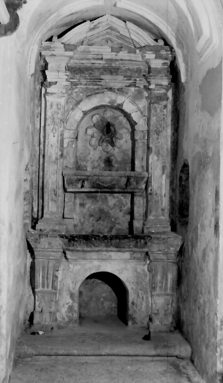 fontana da sacrestia, opera isolata - bottega calabrese (sec. XIX)