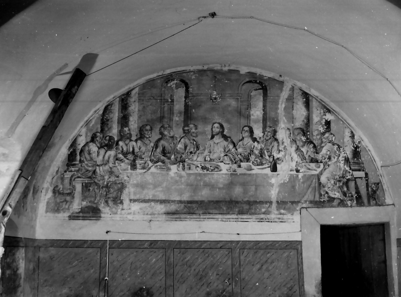 ultima cena (dipinto, opera isolata) - ambito calabrese (sec. XIX)