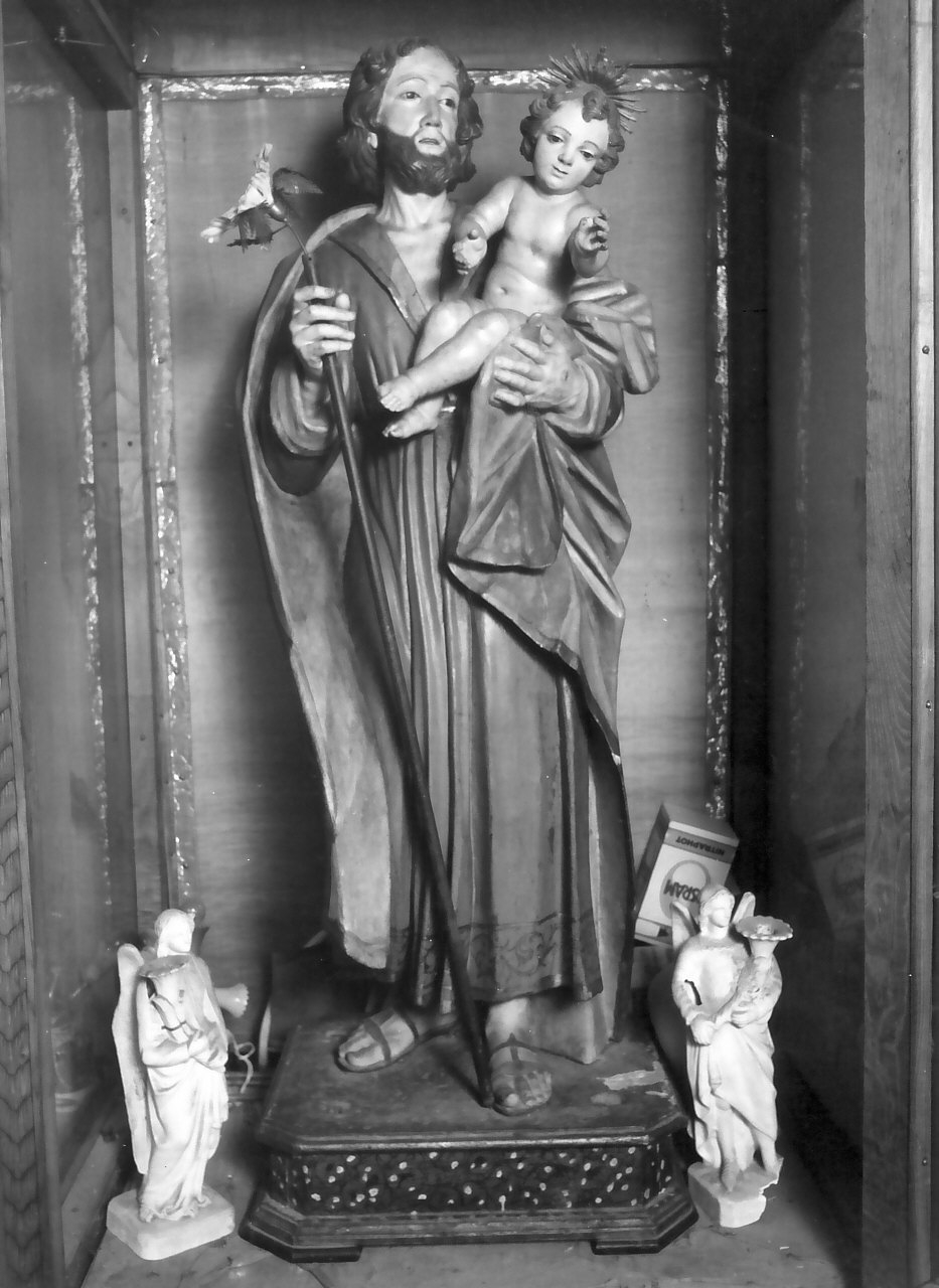 San Giuseppe e Gesù Bambino (statua, opera isolata) - bottega calabrese (sec. XIX)