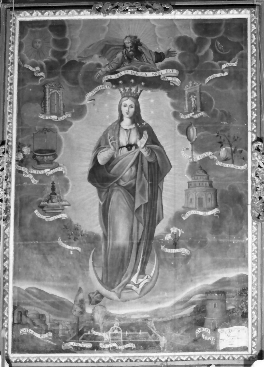 Madonna Immacolata (dipinto, opera isolata) - ambito napoletano (sec. XVIII)