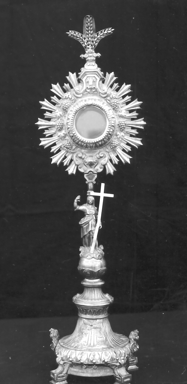 ostensorio - a raggiera, opera isolata - bottega napoletana (sec. XIX)
