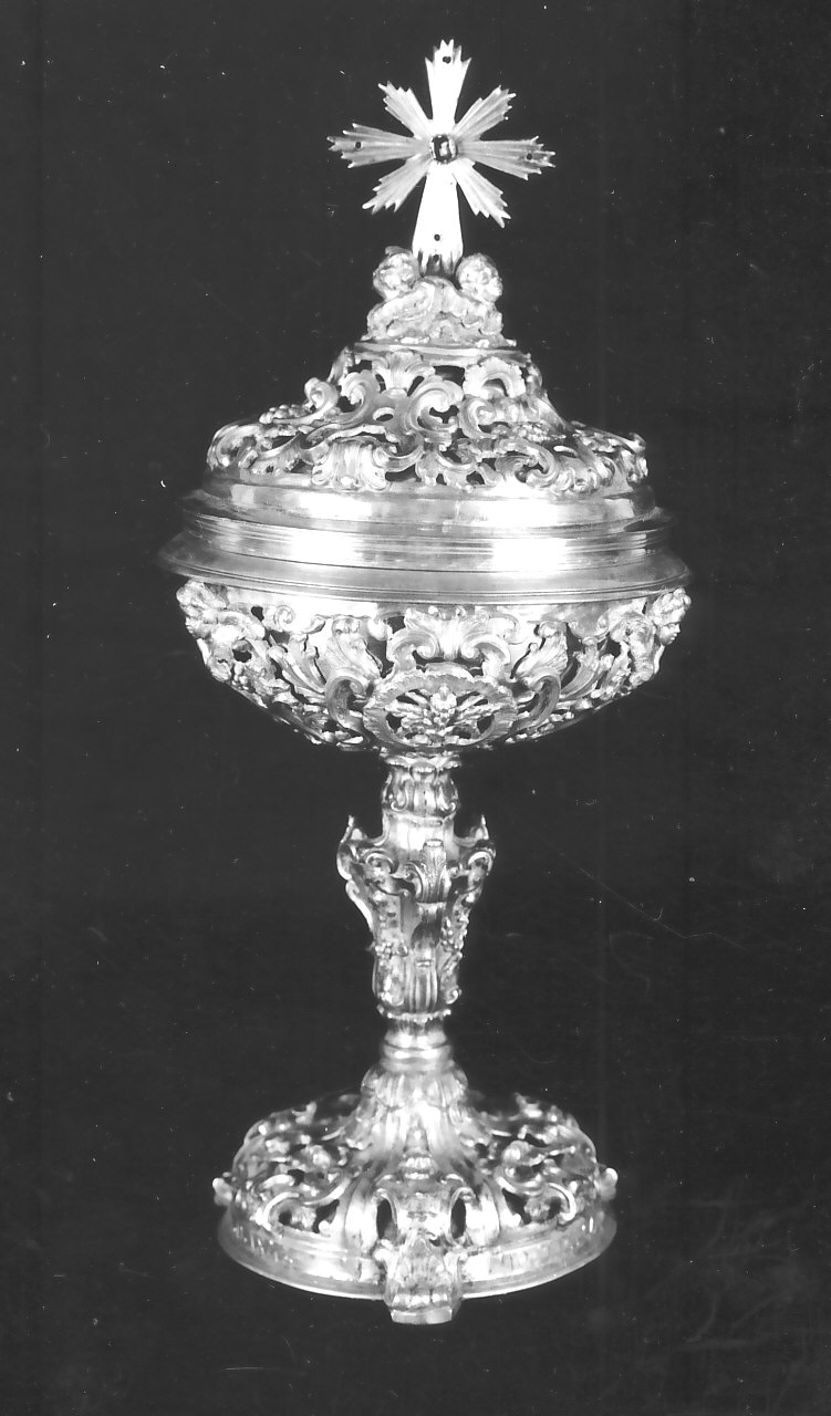 pisside, opera isolata - bottega napoletana (sec. XIX)