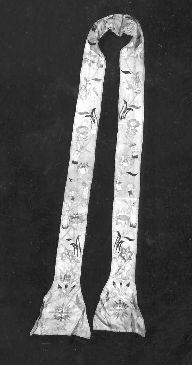 stola, opera isolata - manifattura Italia meridionale (fine/inizio secc. XVIII/ XIX)