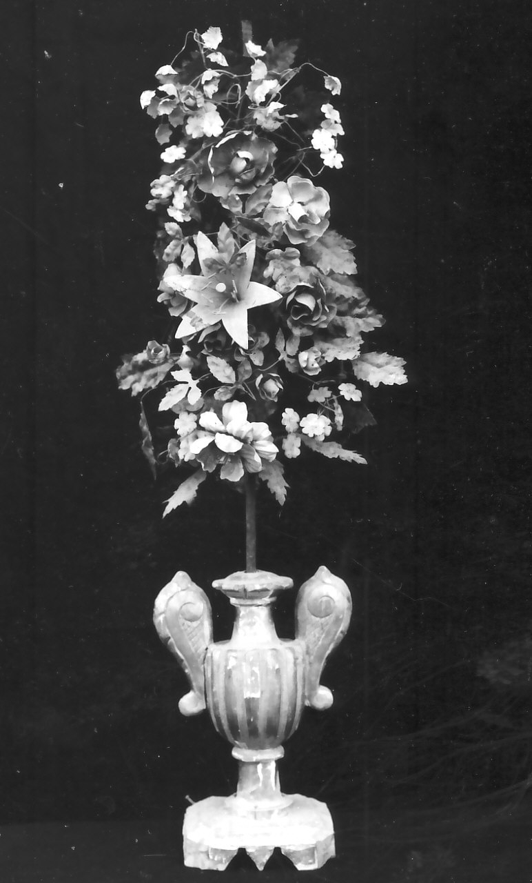 vaso da fiori, serie - bottega calabrese (sec. XIX)