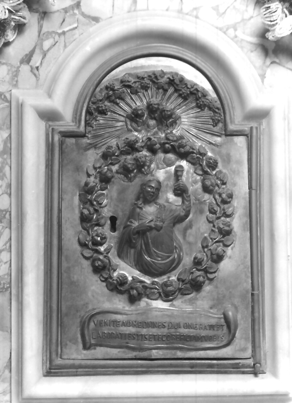 sportello di tabernacolo, elemento d'insieme - bottega napoletana (sec. XIX)