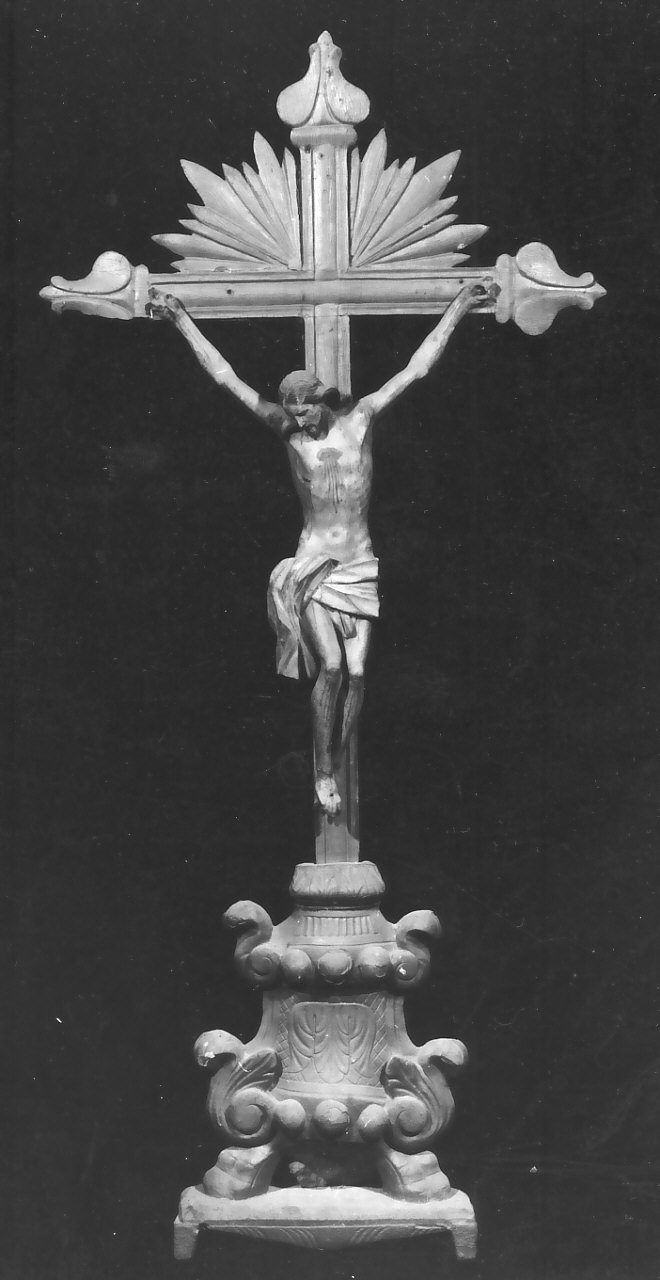 croce d'altare, opera isolata - bottega Italia meridionale (sec. XVIII)