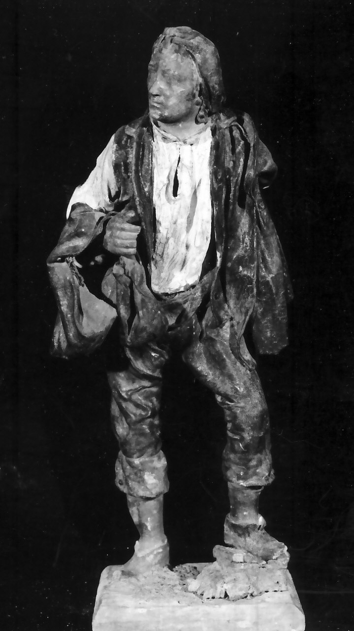 statuetta di presepio, complesso decorativo - bottega calabrese (sec. XIX)