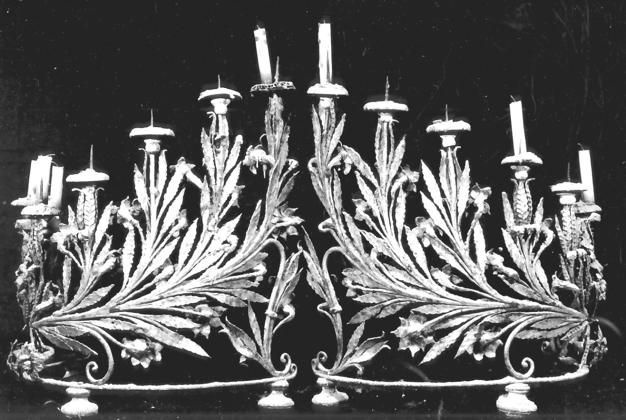 candeliere, coppia - bottega calabrese (sec. XVIII)