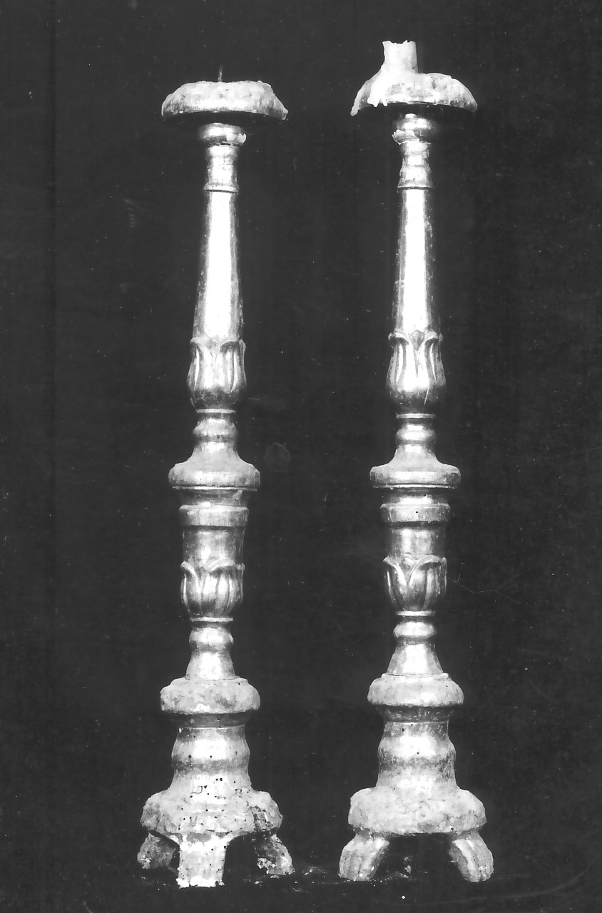 candeliere, serie - bottega Italia meridionale (sec. XIX)