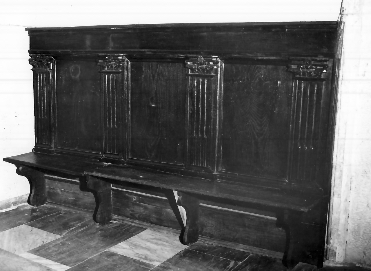 panca, opera isolata - bottega calabrese (seconda metà sec. XVII)