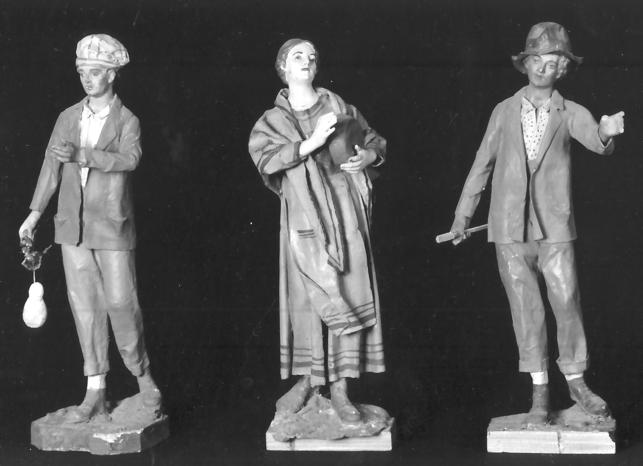 presepio, elemento d'insieme - bottega Italia meridionale (sec. XX)