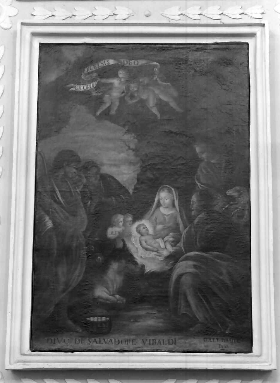 natività di Gesù (dipinto, opera isolata) di Basile Gaetano (sec. XIX)