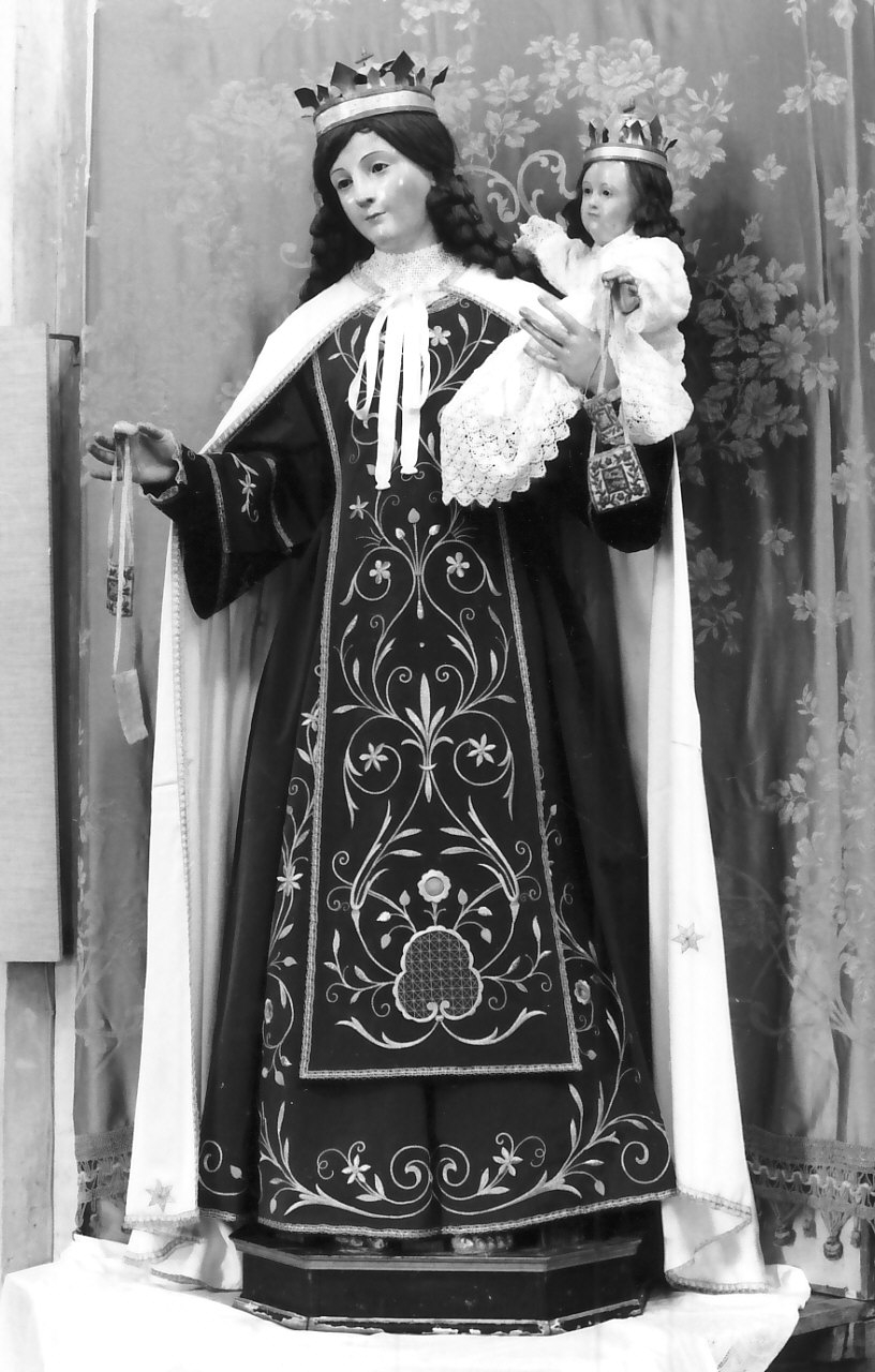 Madonna del Carmelo (manichino, opera isolata) - bottega Italia meridionale (seconda metà sec. XVIII)