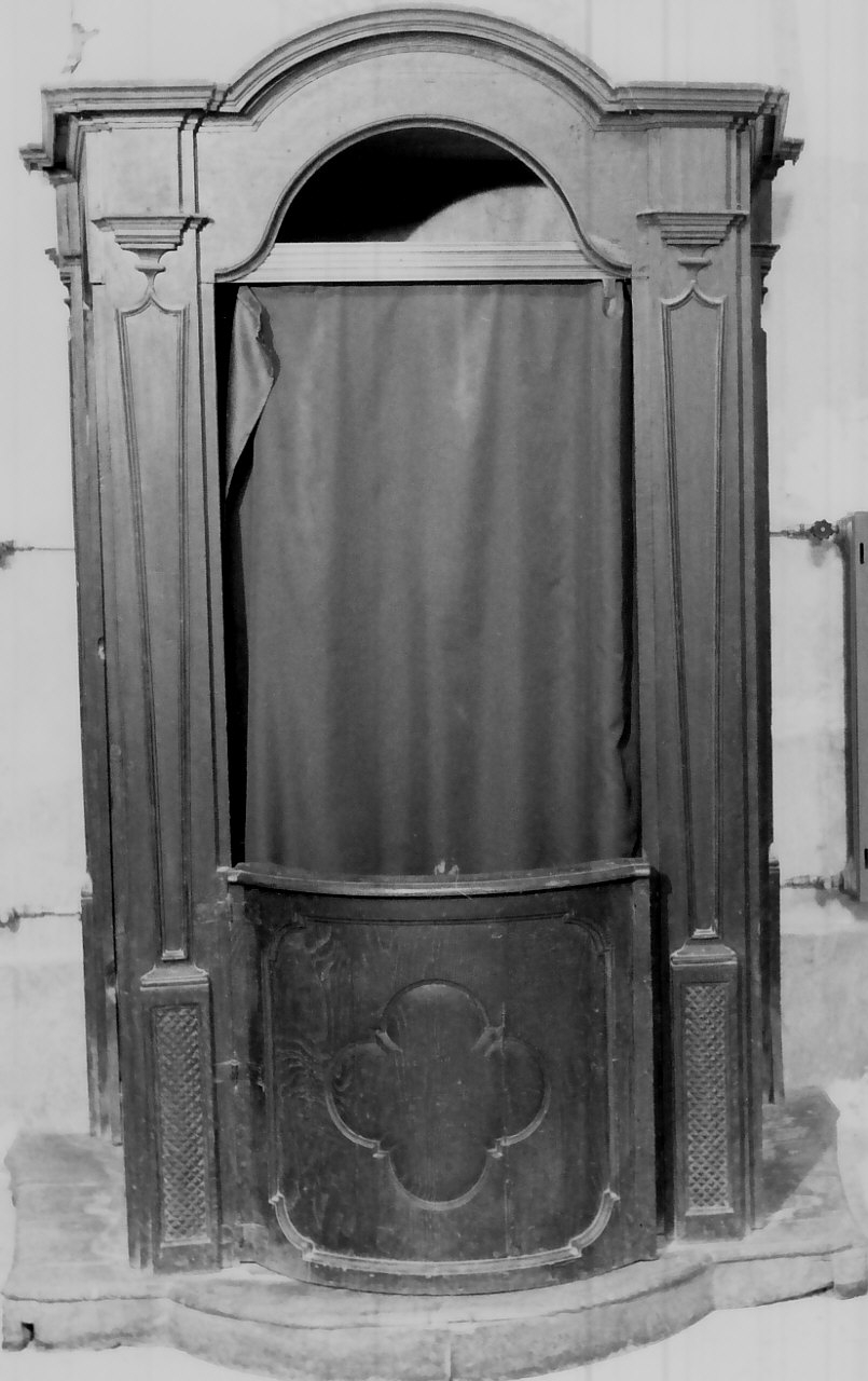 confessionale, coppia - bottega calabrese (inizio sec. XX)