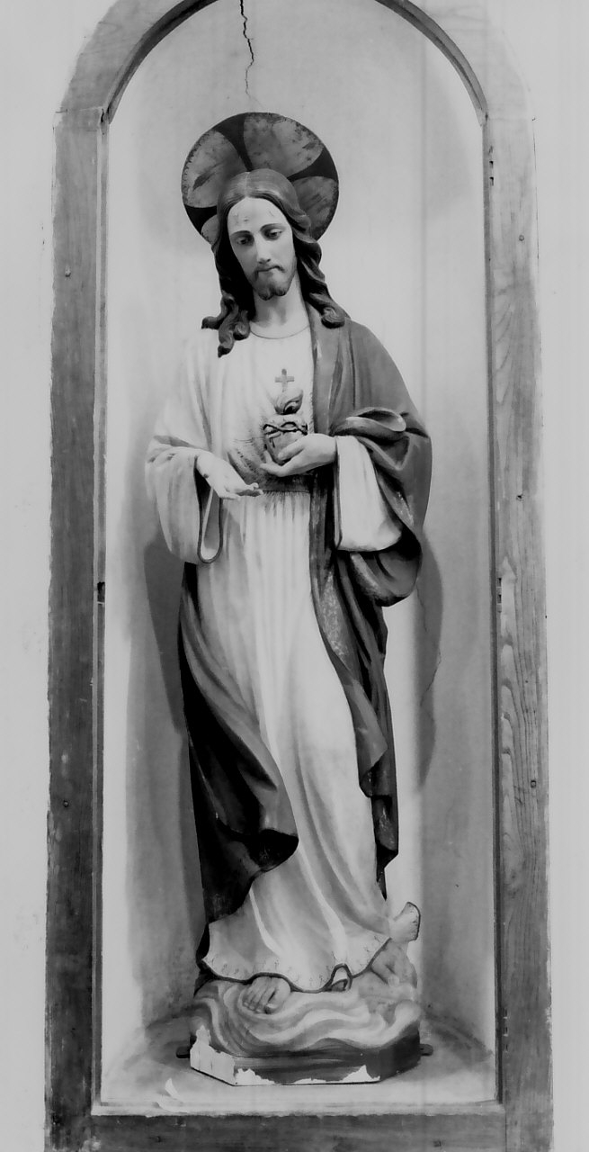 Sacro Cuore di Gesù (statua, opera isolata) - bottega calabrese (fine sec. XIX)