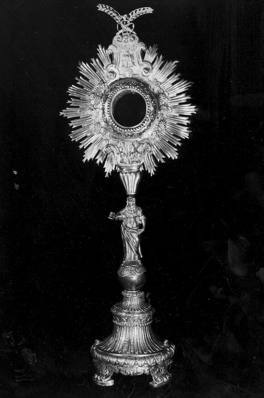 ostensorio - a raggiera, opera isolata di Pane Gennaro (sec. XIX)