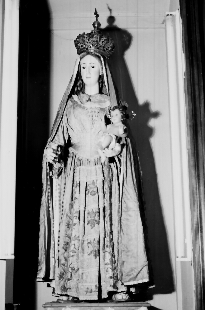 Madonna del Rosario (manichino, opera isolata) - bottega Italia meridionale (seconda metà sec. XIX)