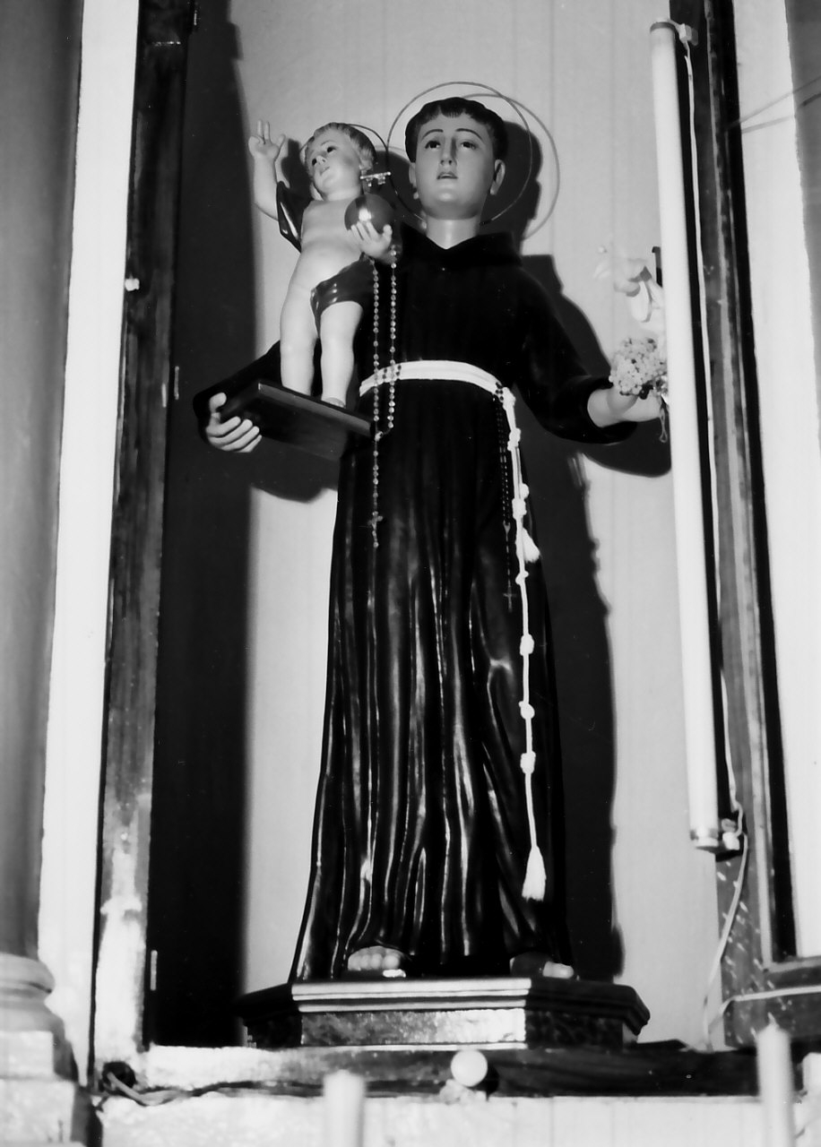 Sant'Antonio da Padova con il bambino (statua, opera isolata) - bottega Italia meridionale (primo quarto sec. XX)