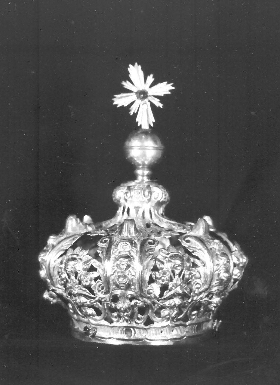 corona da statua, opera isolata - bottega napoletana (seconda metà sec. XVIII)