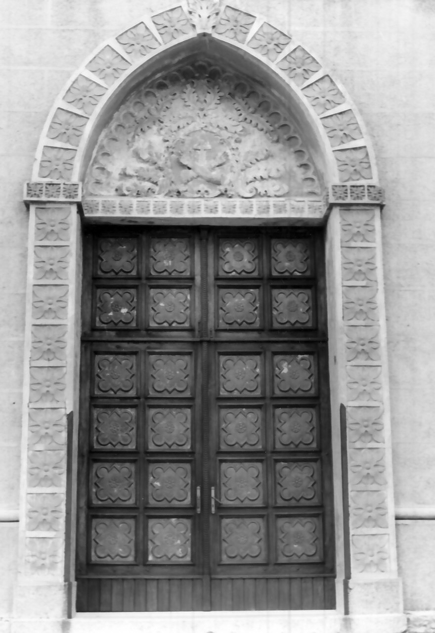 portone - a due battenti, opera isolata - bottega Italia meridionale (sec. XVII)