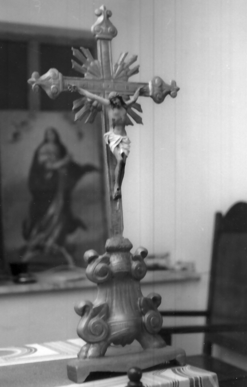 croce d'altare, opera isolata - bottega Italia meridionale (sec. XIX)