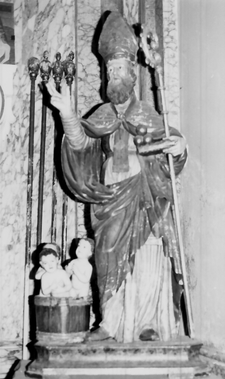 San Nicola di Bari (statua, opera isolata) di Drosi Pietro (sec. XIX)