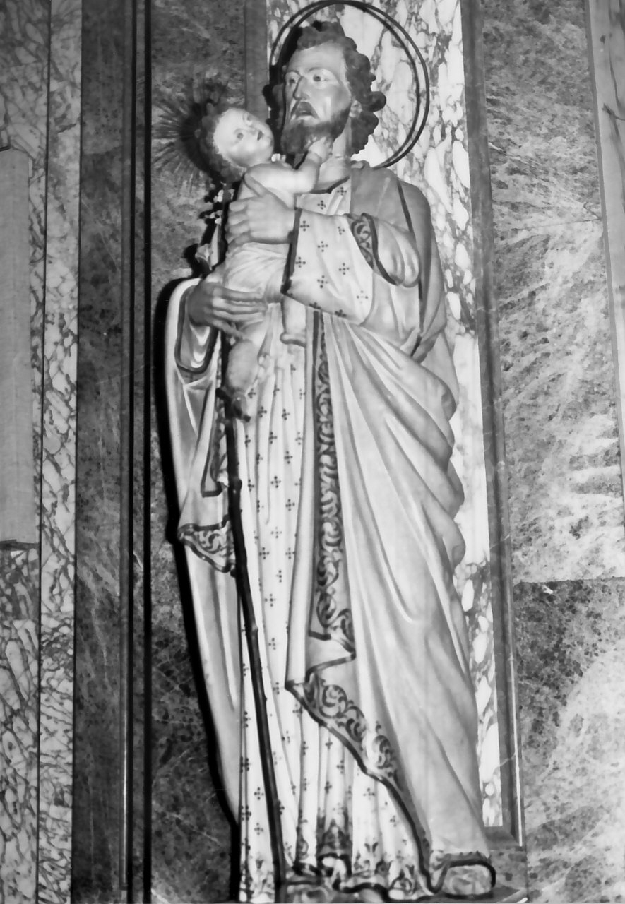 San Giuseppe e Gesù Bambino (statua, opera isolata) - bottega napoletana (sec. XX)