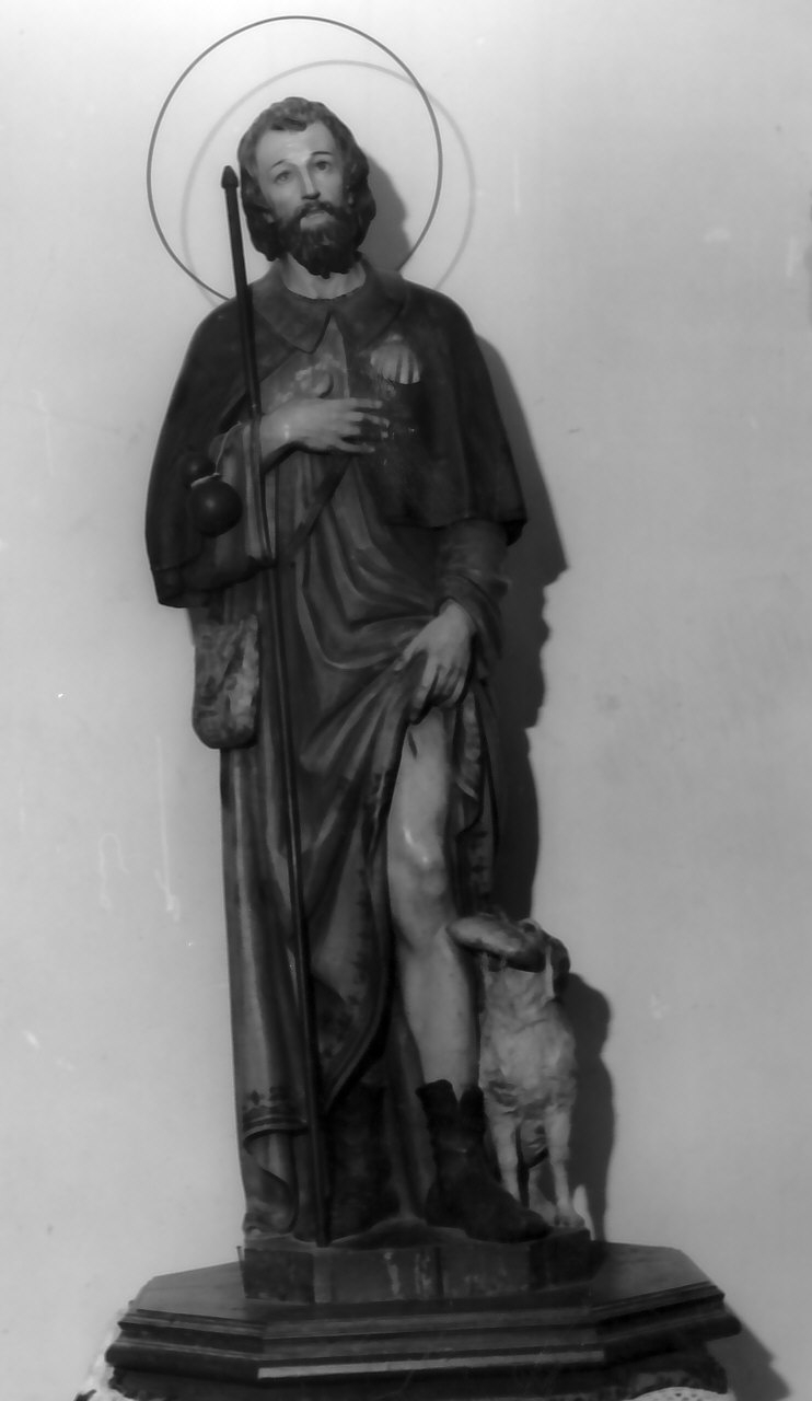 San Rocco (statua, opera isolata) - bottega Italia meridionale (sec. XIX)