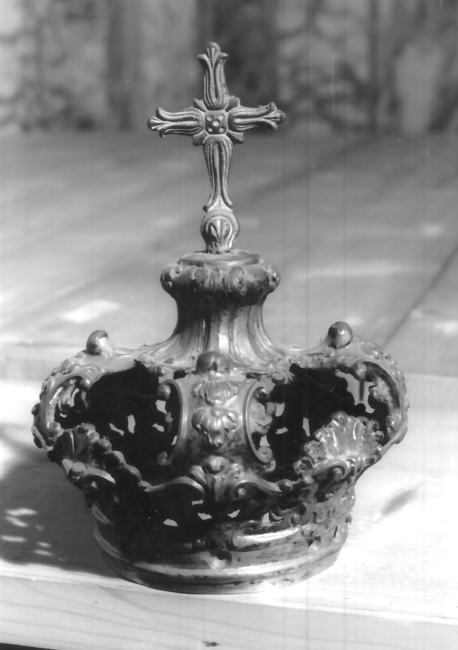 corona da statua, opera isolata - bottega napoletana (fine sec. XVIII)