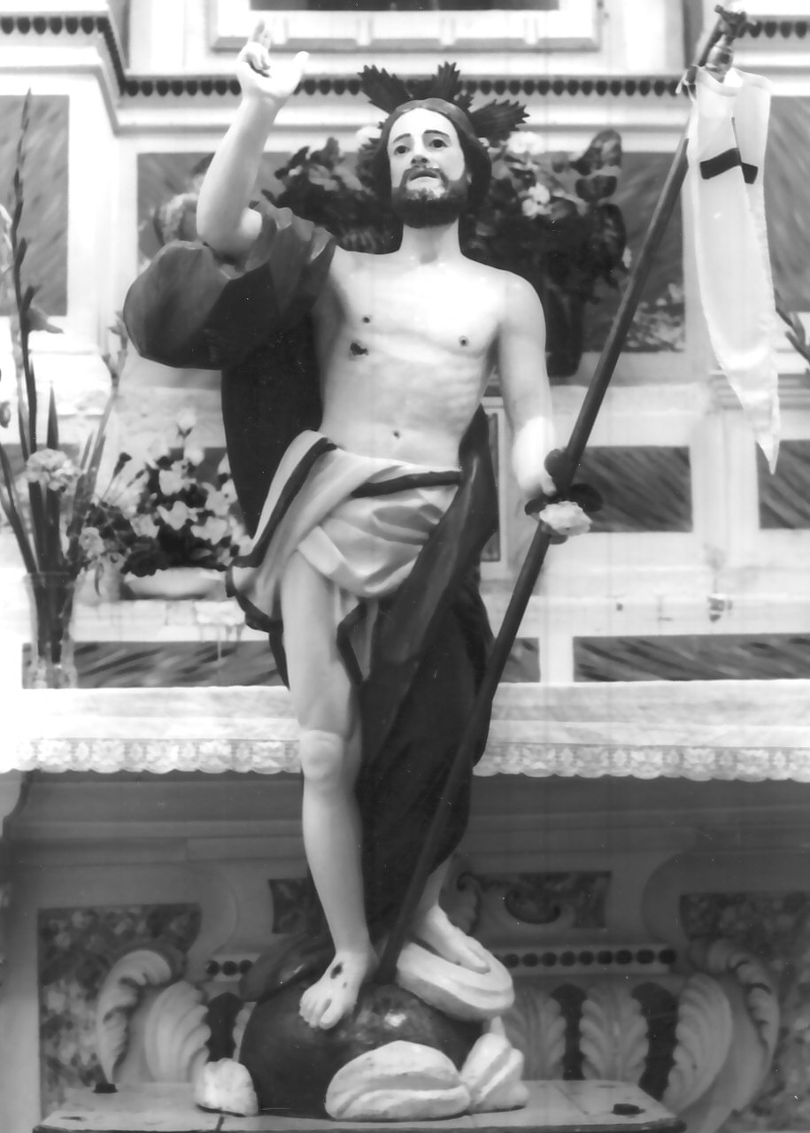 Cristo risorto (statua, opera isolata) - bottega Italia meridionale (sec. XIX)