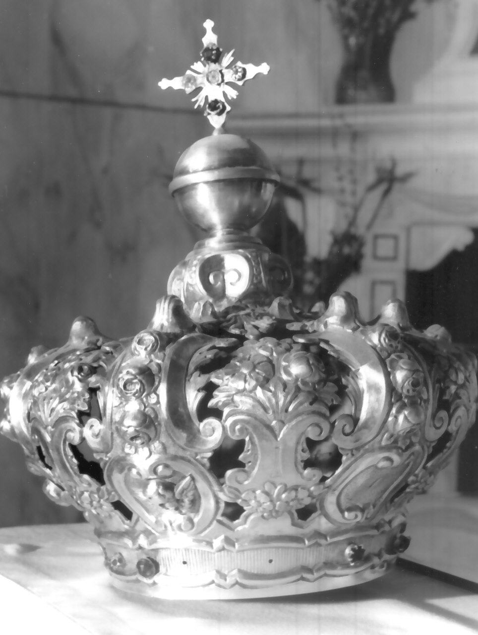 corona da statua, serie - bottega Italia meridionale (fine/inizio secc. XIX/ XX)