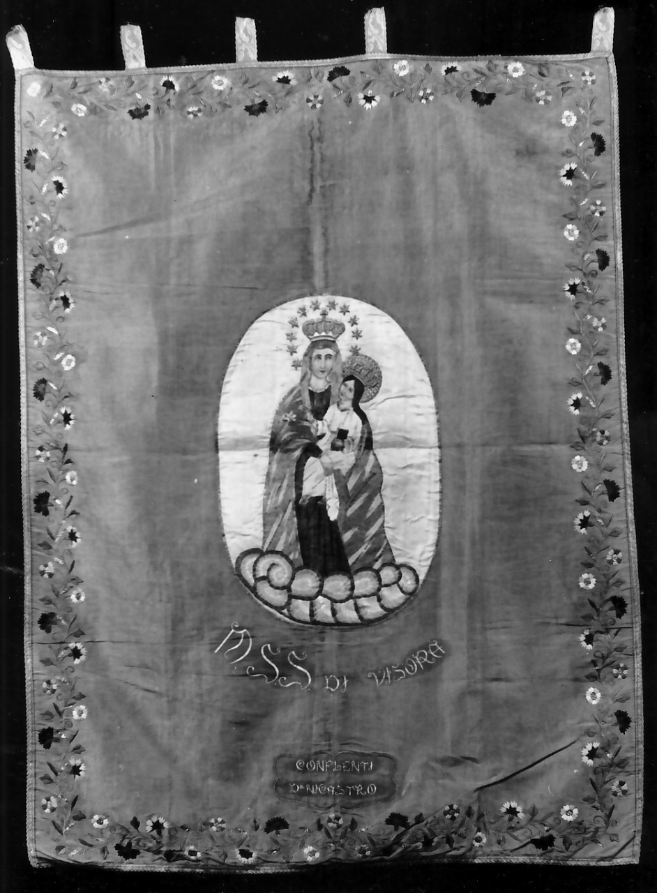 stendardo processionale, opera isolata - manifattura calabrese (sec. XIX)