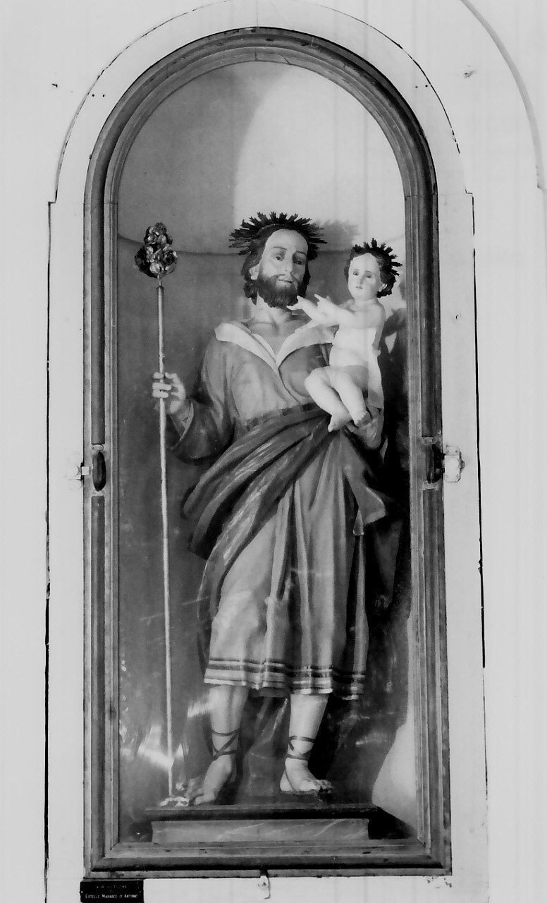 San Giuseppe e Gesù Bambino (statua processionale, opera isolata) - bottega calabrese (sec. XIX)