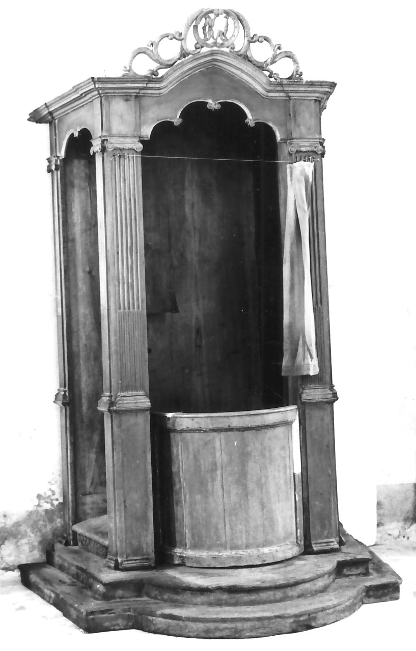 confessionale, opera isolata - bottega calabrese (sec. XVIII)