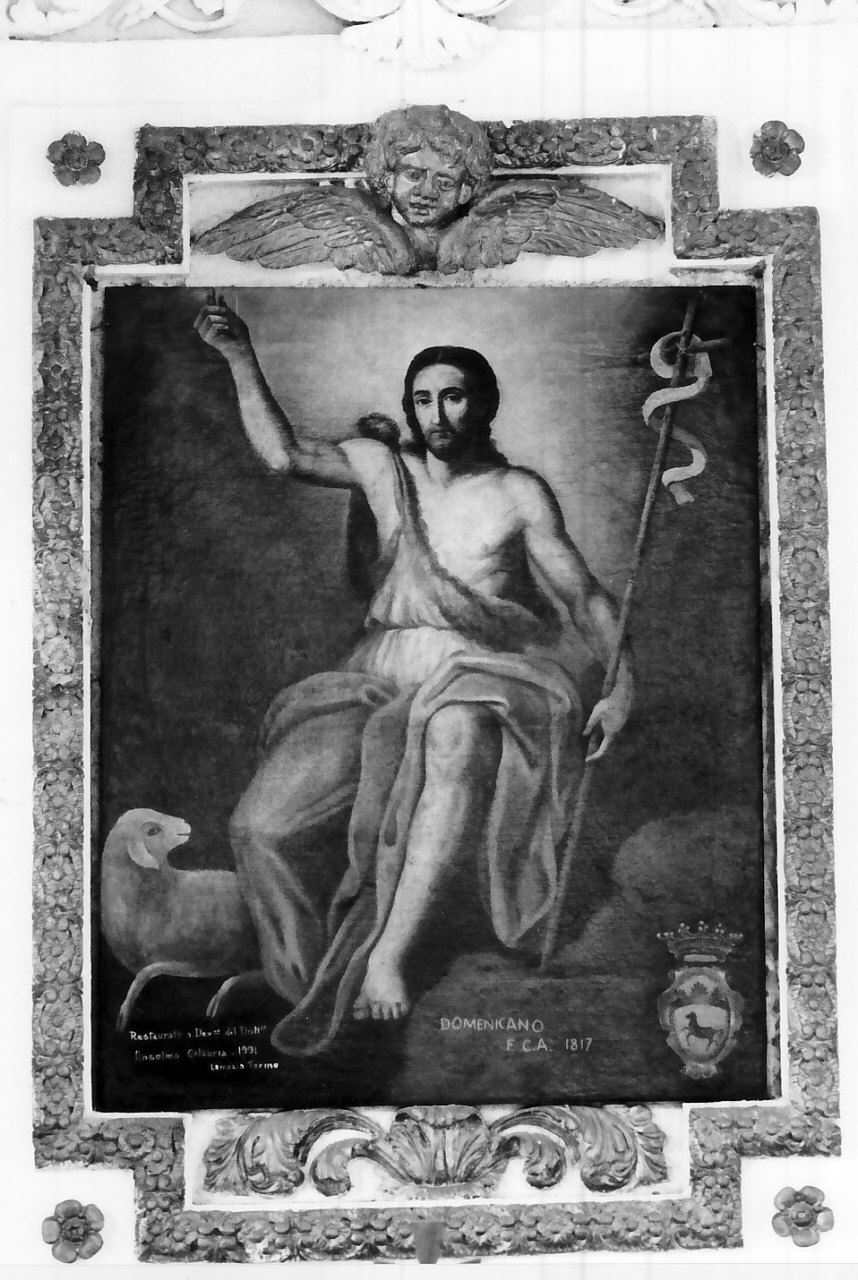 San Giovanni Battista (dipinto, opera isolata) - ambito Italia meridionale (sec. XIX)