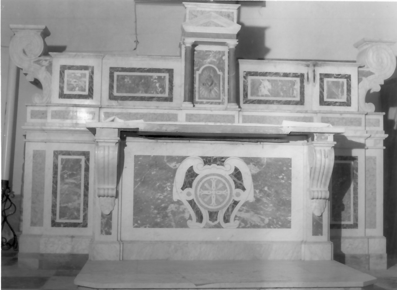 altare, opera isolata - bottega Italia meridionale (fine/inizio secc. XIX/ XX)