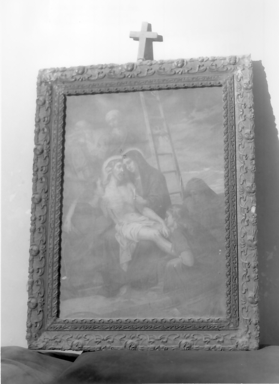 stazioni della via crucis (dipinto, serie) - ambito Italia meridionale (fine/inizio secc. XIX/ XX)