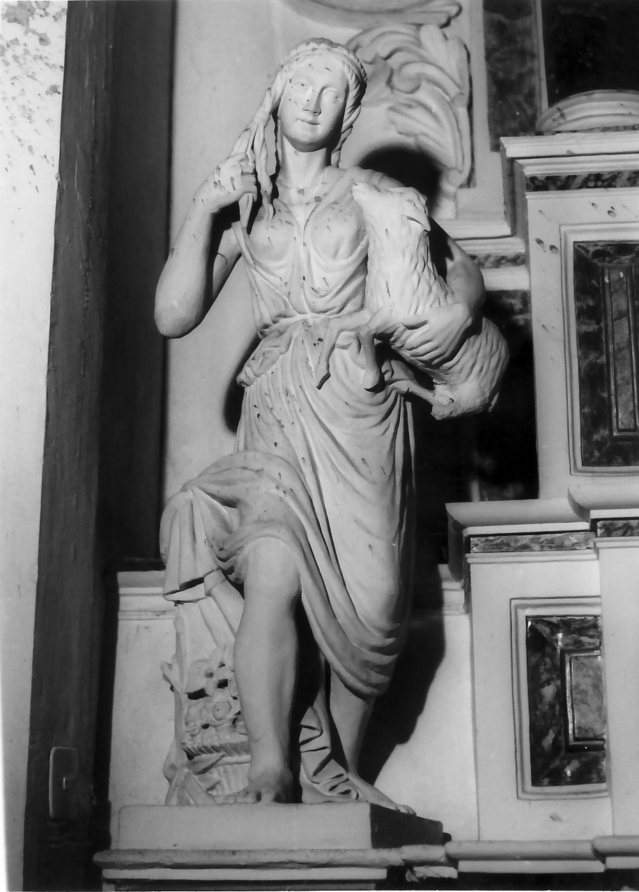 Sant'Agnese (statua, elemento d'insieme) - bottega calabrese (sec. XIX)