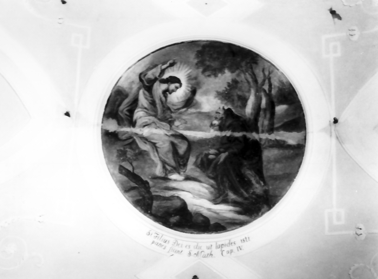 Cristo tentato da Satana (dipinto, opera isolata) di Cefaly Andrea (seconda metà sec. XIX)