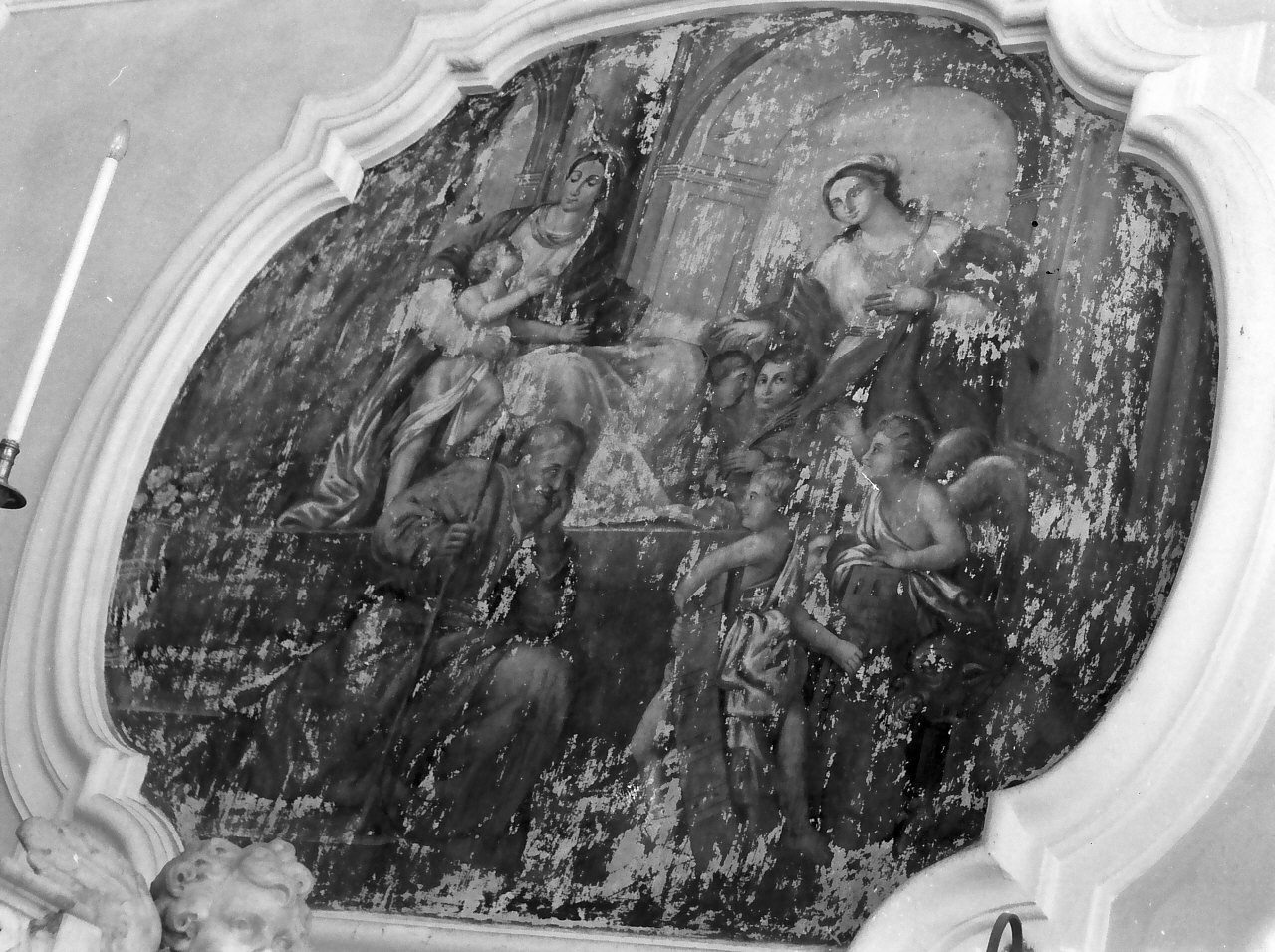 Sacra Famiglia con Santa Barbara (dipinto) - ambito calabrese (sec. XIX)