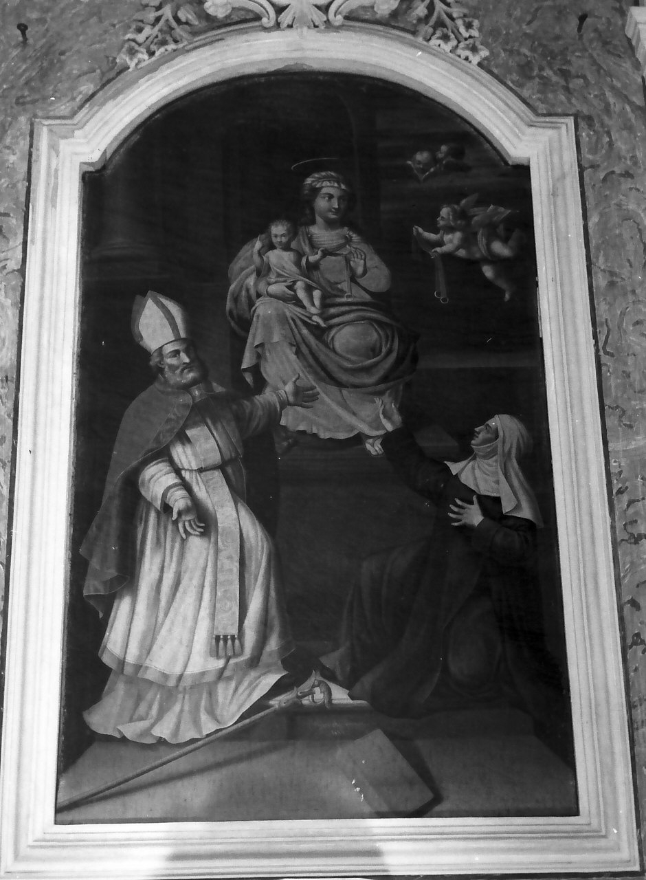 Madonna della cintola e santi (dipinto) di Devoti G (sec. XIX)