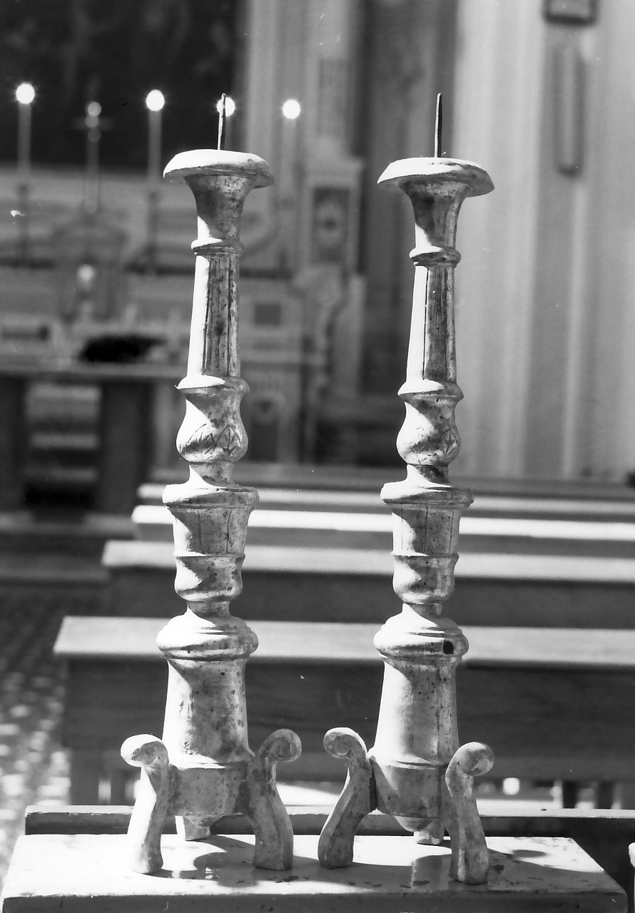 candeliere, serie - bottega calabrese (inizio sec. XIX)