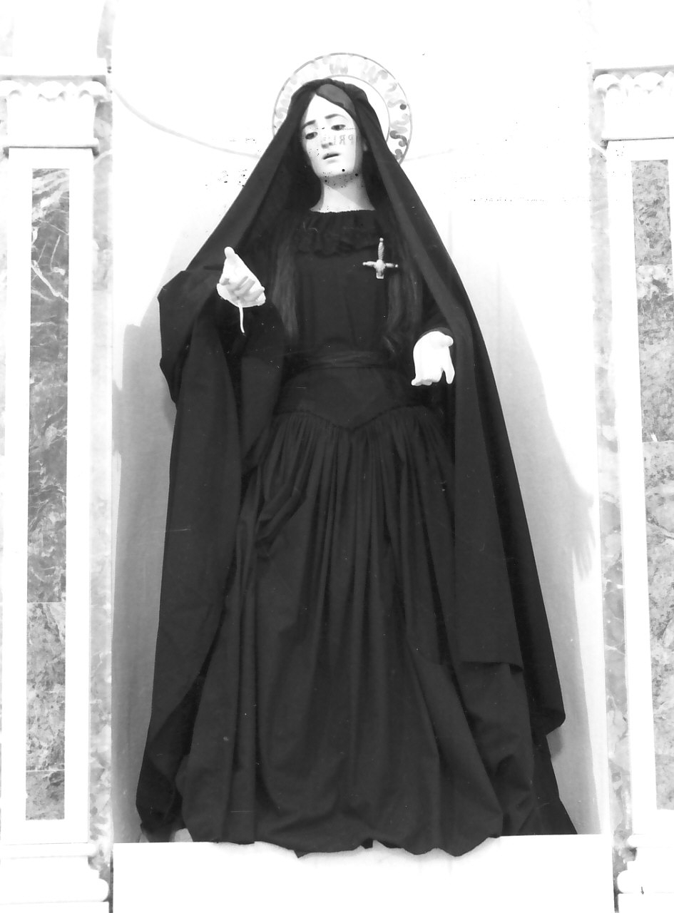 Madonna Addolorata (manichino, opera isolata) - bottega calabrese (fine sec. XIX)