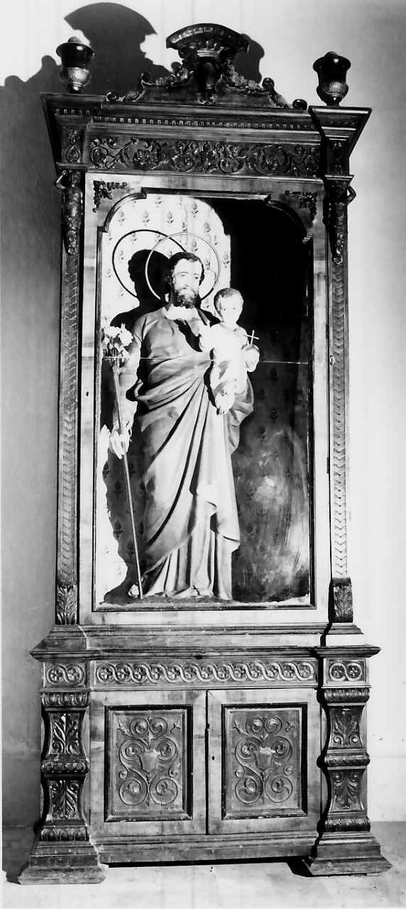 San Giuseppe e Gesù Bambino (statua, opera isolata) di Drosi Pietro (sec. XX)