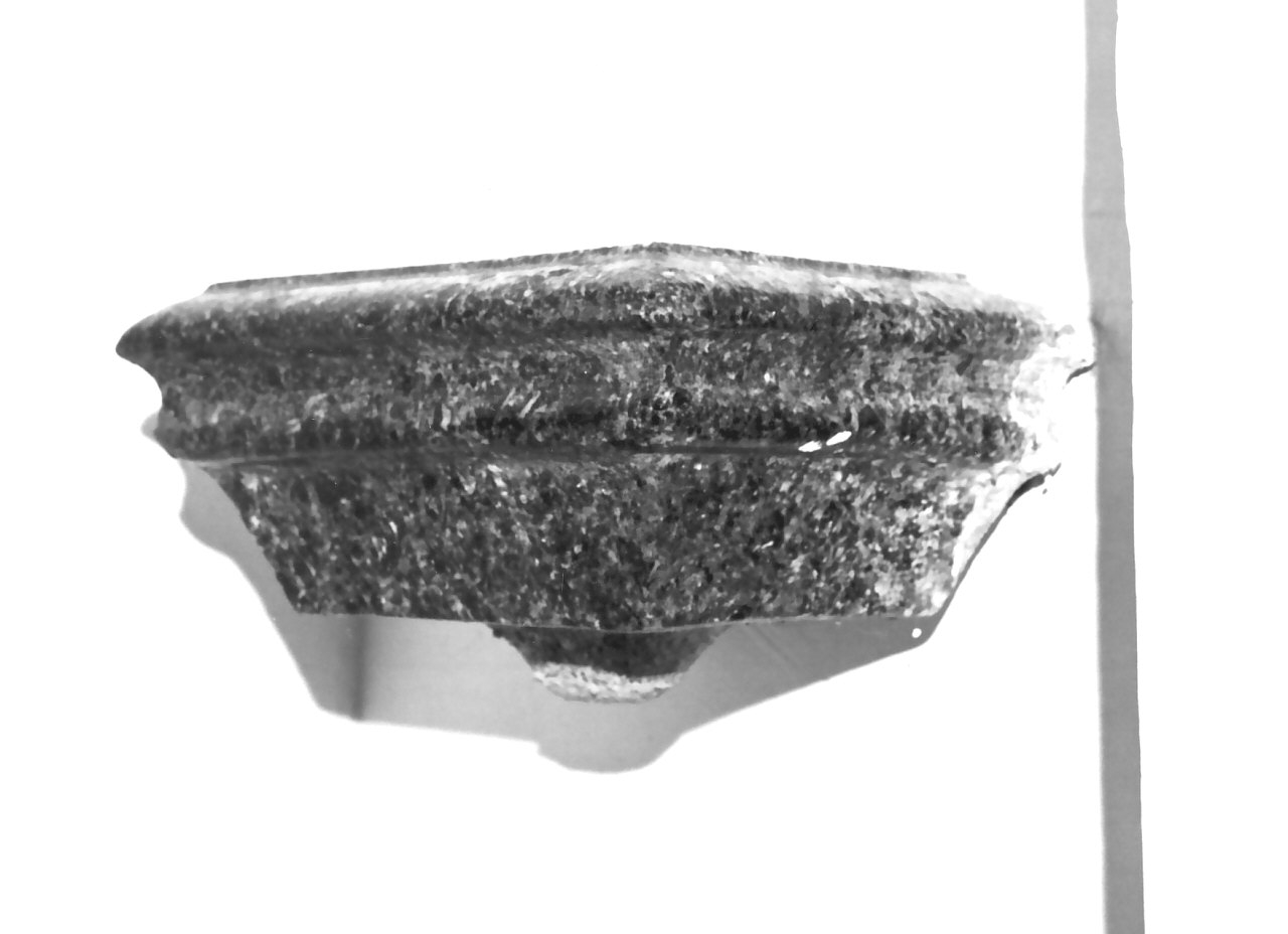 acquasantiera da parete, opera isolata - bottega calabrese (prima metà sec. XIX)