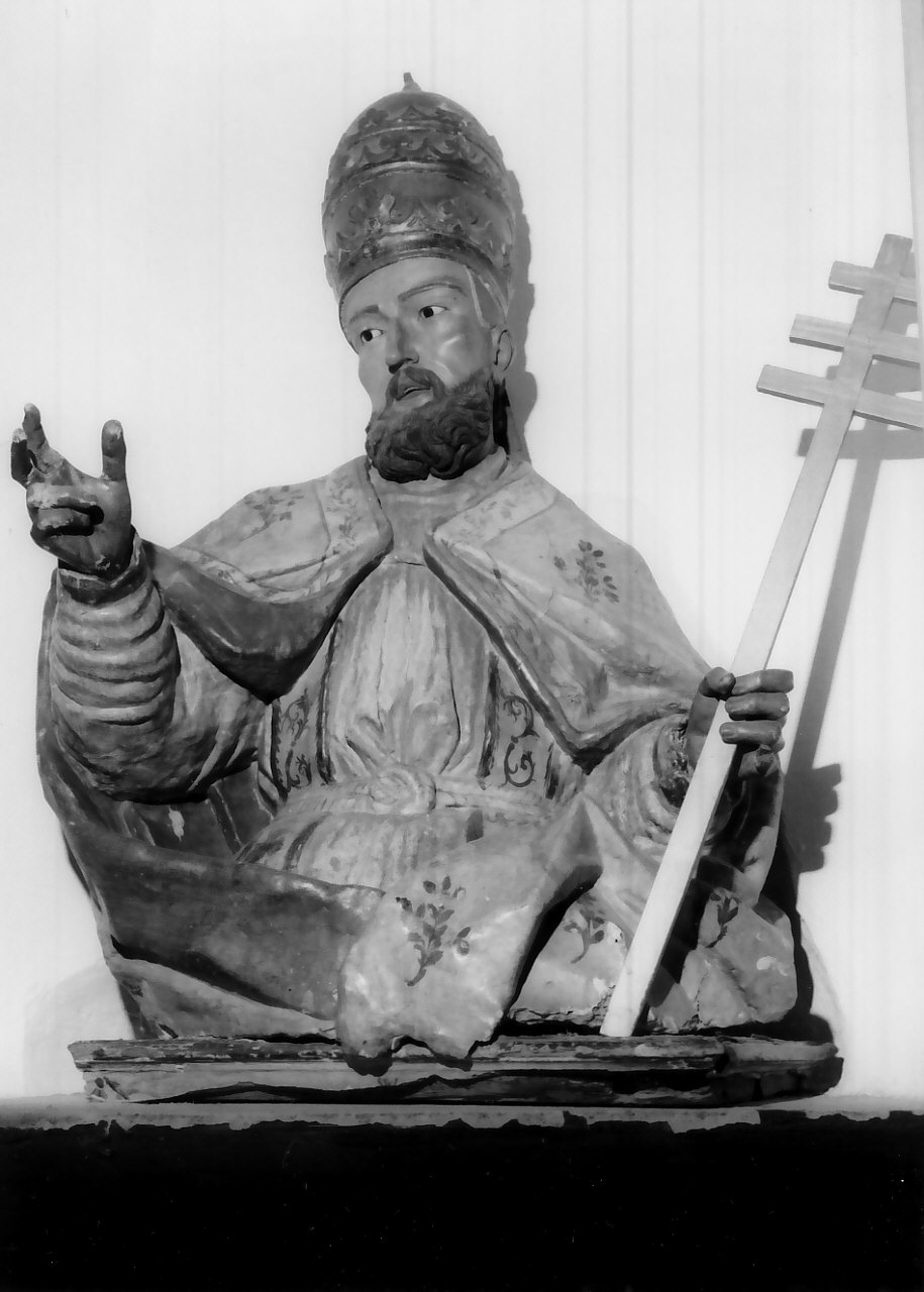 San Silvestro (busto, opera isolata) - bottega Italia meridionale (sec. XVIII)