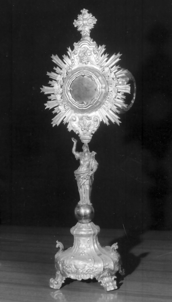 ostensorio - a raggiera, opera isolata - bottega Italia meridionale (sec. XIX)